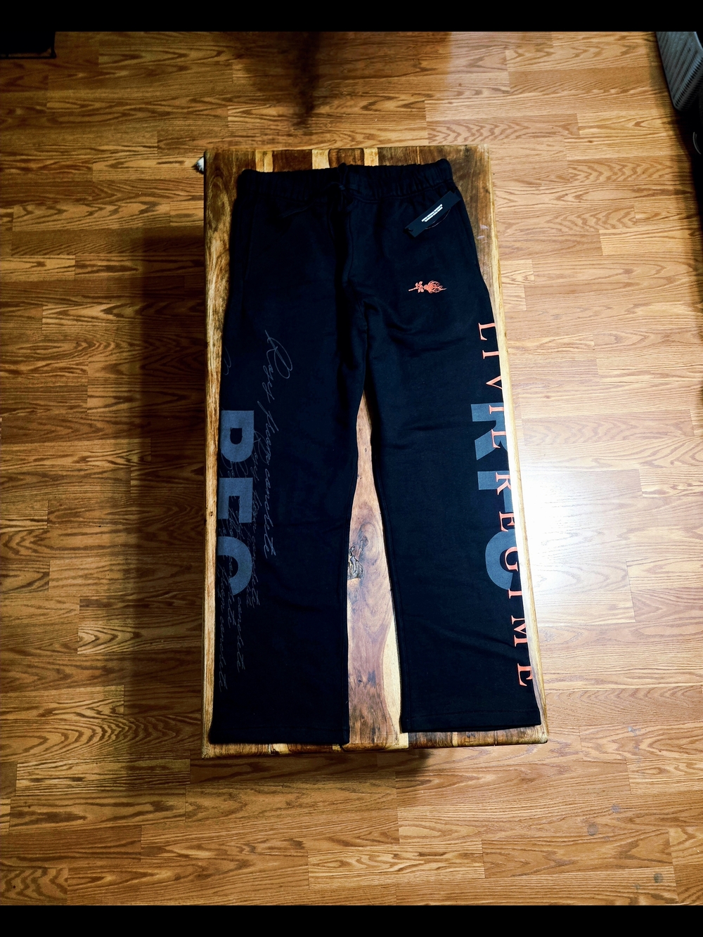Civil Regime Black Graphic Sweat Pants